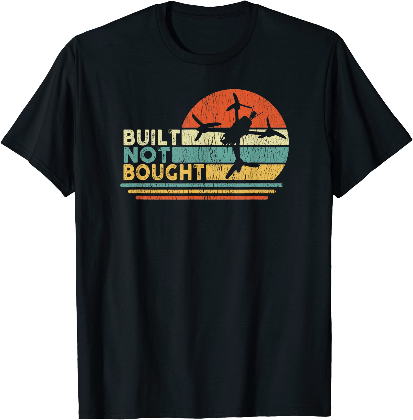 built not bought drone builder freestyle fpv race quadcopter t shirt ...