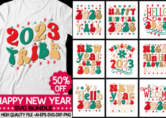 Happy New Year Svg Bundle vector t-shirt design,Happy New Year SVG PNG PDF, New Year Shirt Svg, Retro New Year Svg, Cosy Season Svg, Hello 2023 Svg, New Year Crew