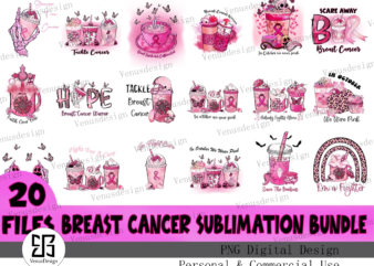 Breast Cancer Sublimation Bundle