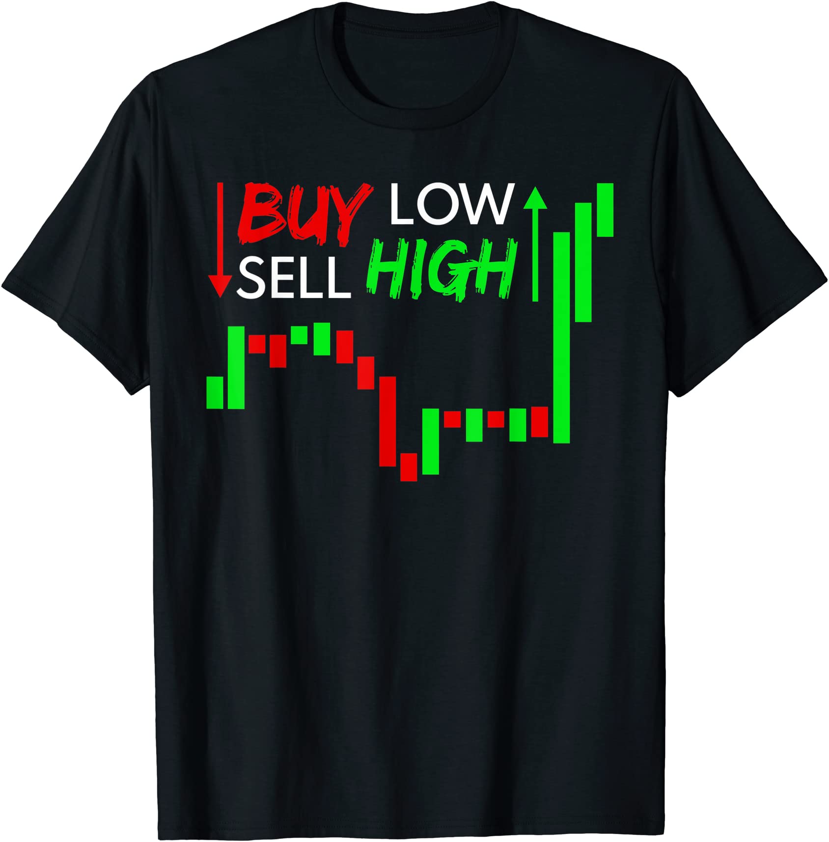 buy low sell high investor stock market trading money gift t shirt men ...