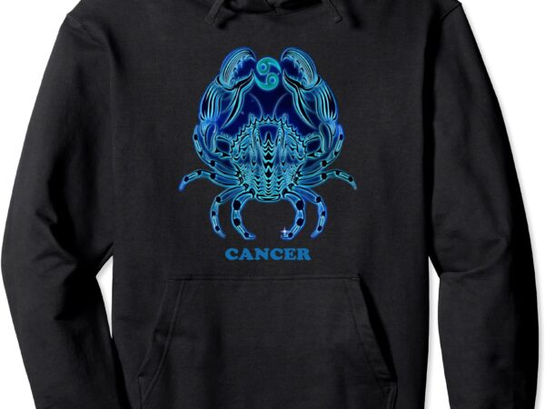 Cancer personality astrology zodiac sign horoscope design pullover hoodie unisex