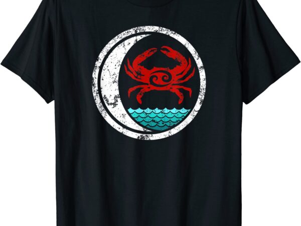 Cancer zodiac crab moon water cool t shirt men