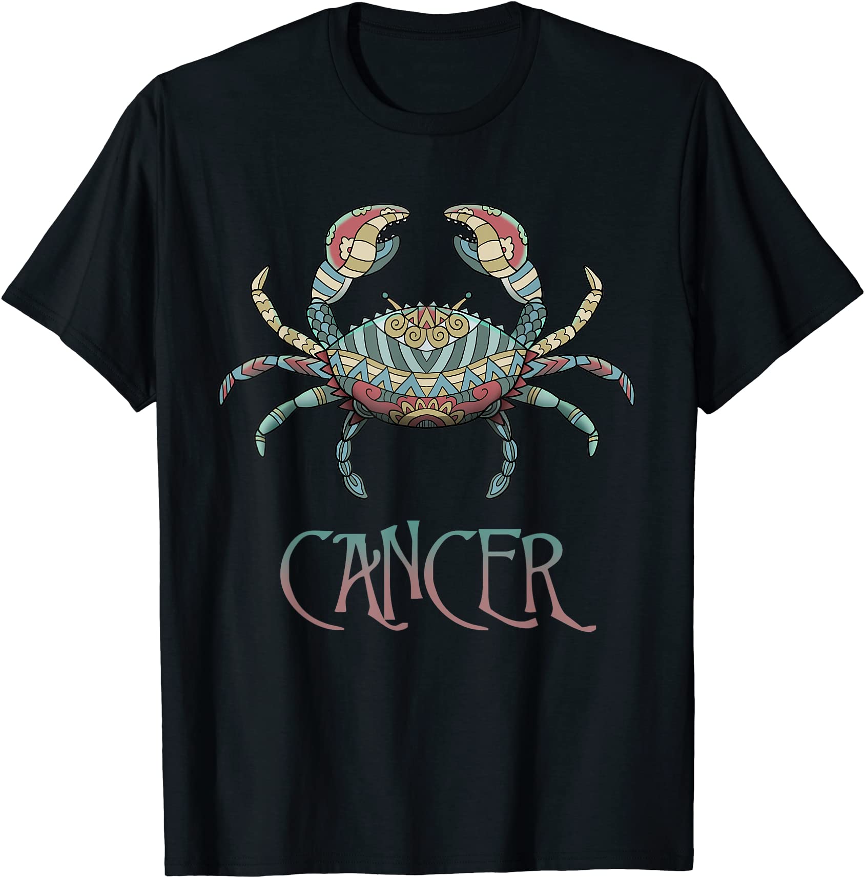 cancer zodiac sign celestial horoscope astrology birthday t shirt men ...