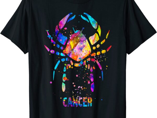 Cancer zodiac sign t shirt men