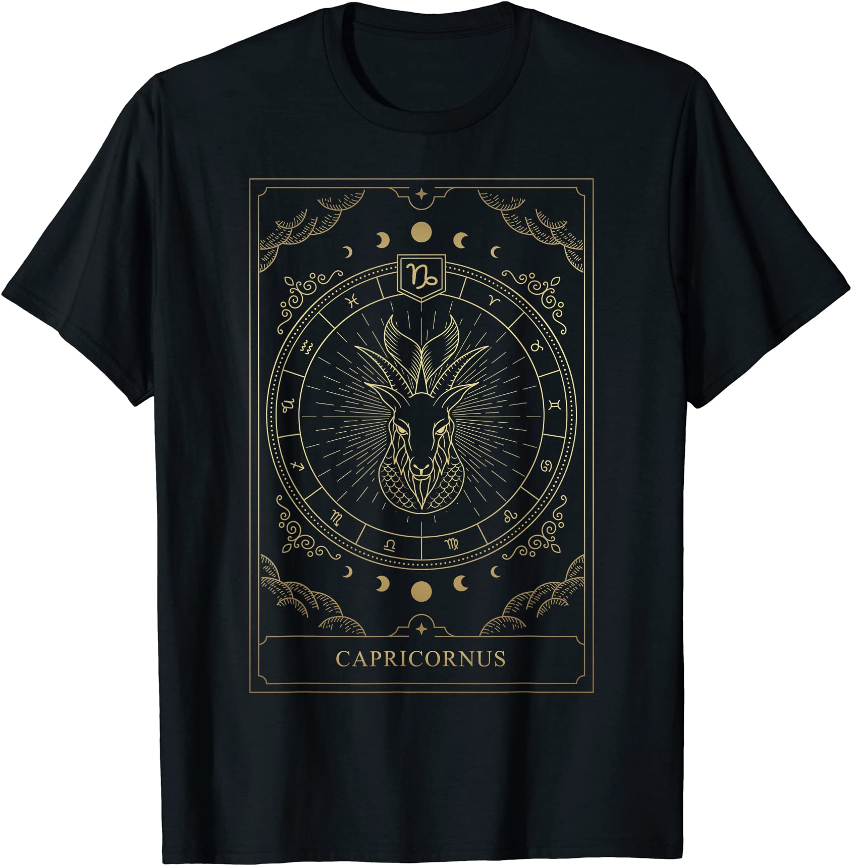 capricorn tarot card zodiac t shirt men - Buy t-shirt designs