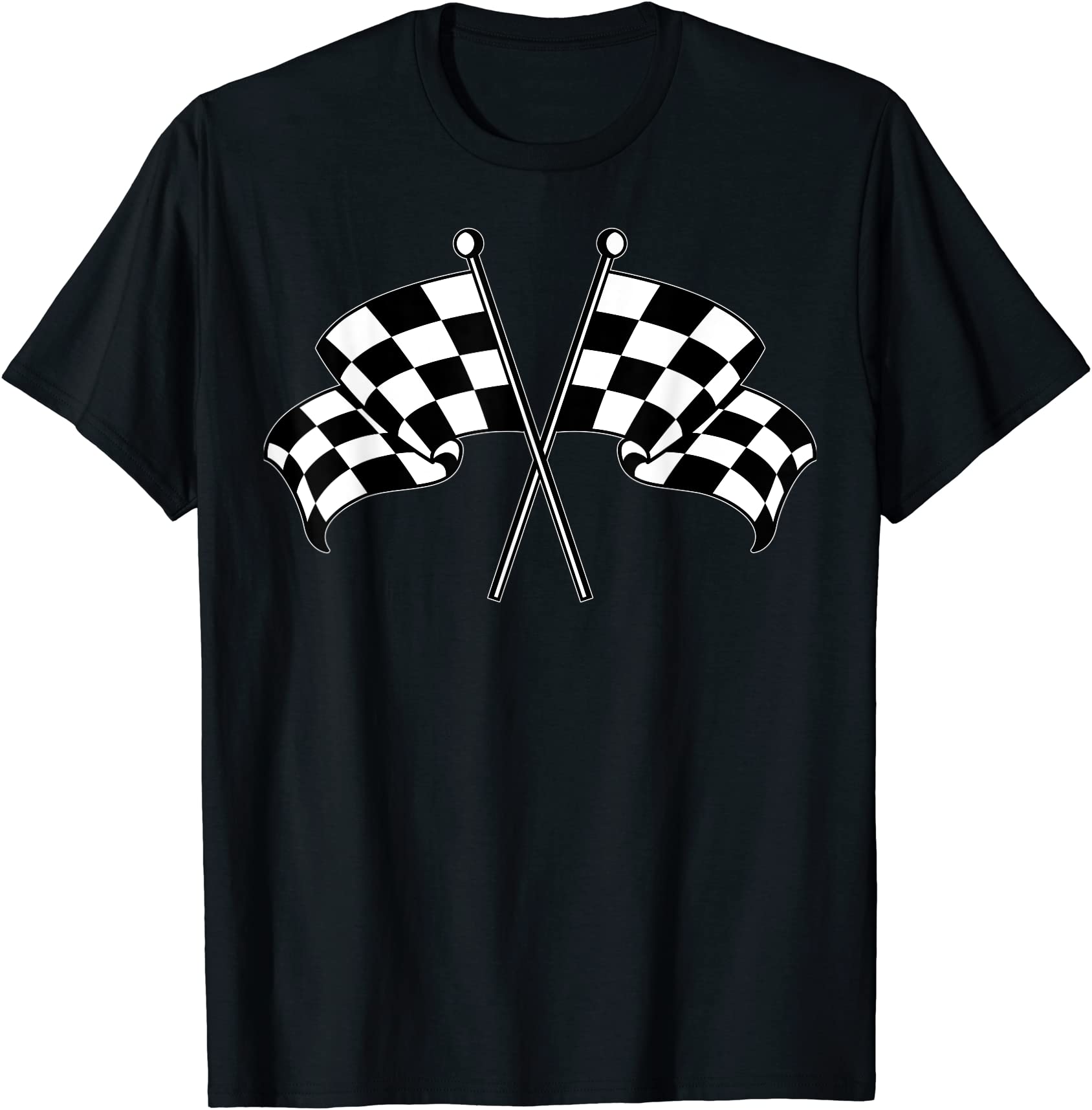 car racing checkered finish line flag automobile motor race t shirt men ...