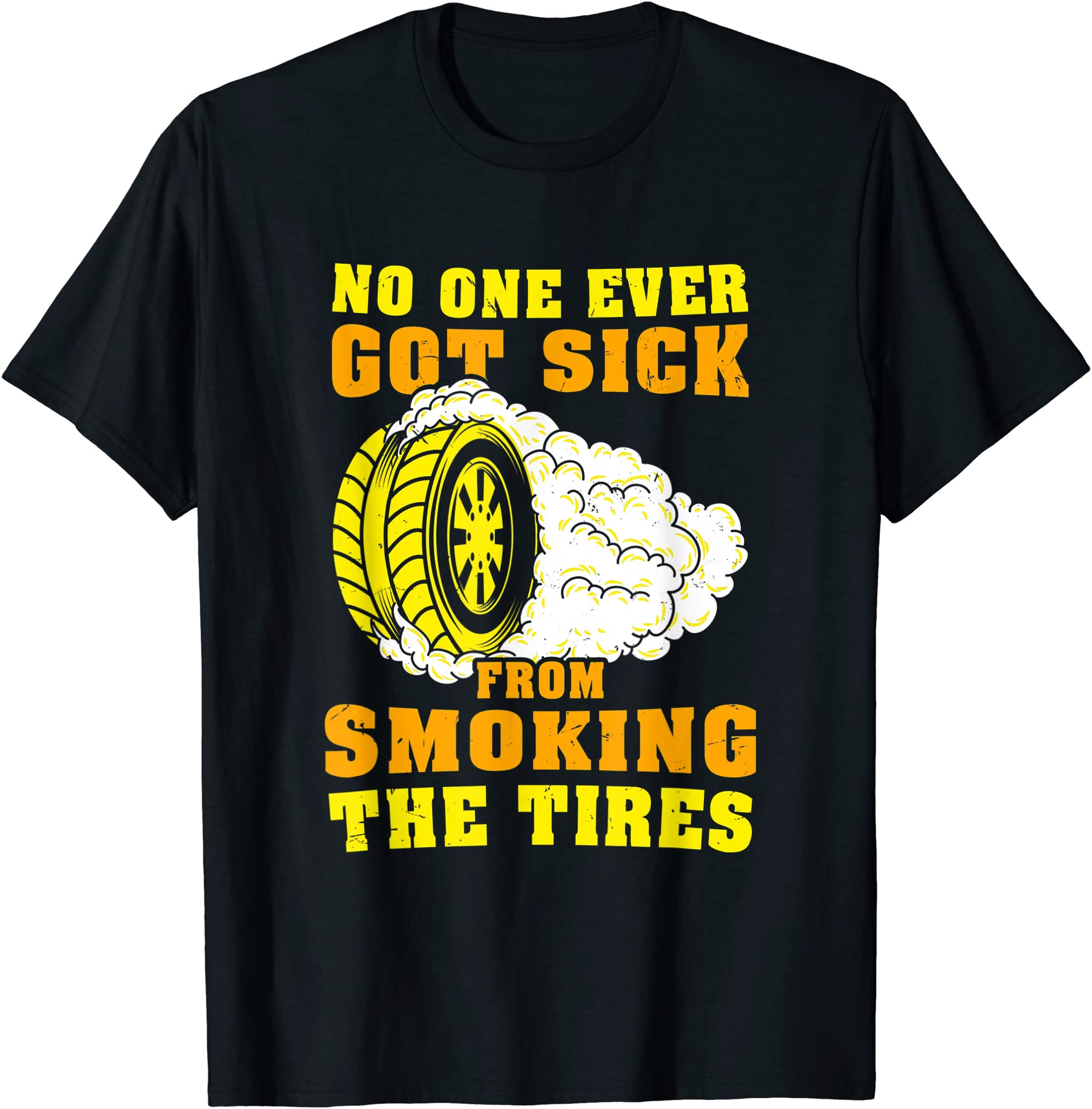 car tuning smoking tire drifting racing racecar horsepower t shirt men ...
