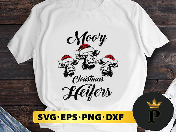 Christmas heifers svg, merry christmas svg, xmas svg digital download t shirt vector file