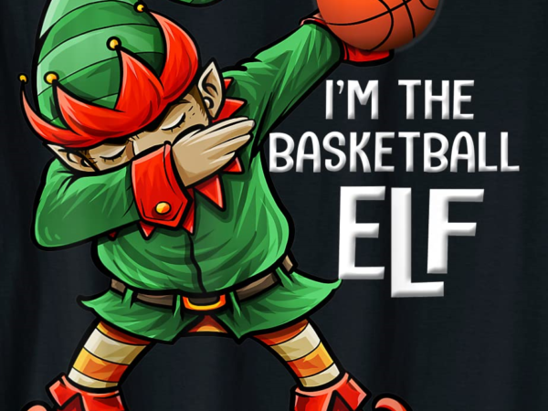 Christmas i39m the basketball elf family matching boys kids t shirt men