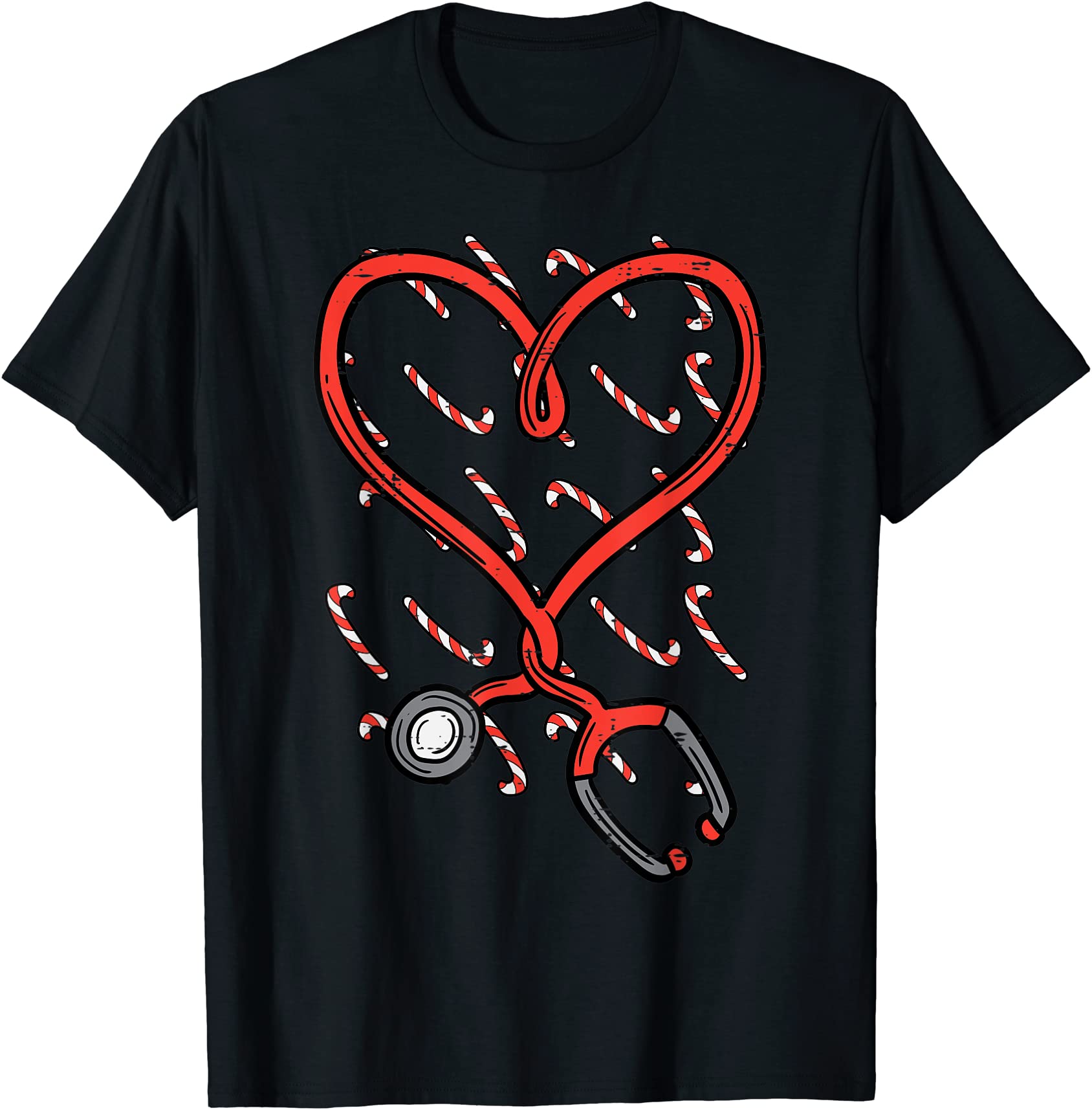 christmas stethoscope nurse xmas nursing scrub top women t shirt men ...