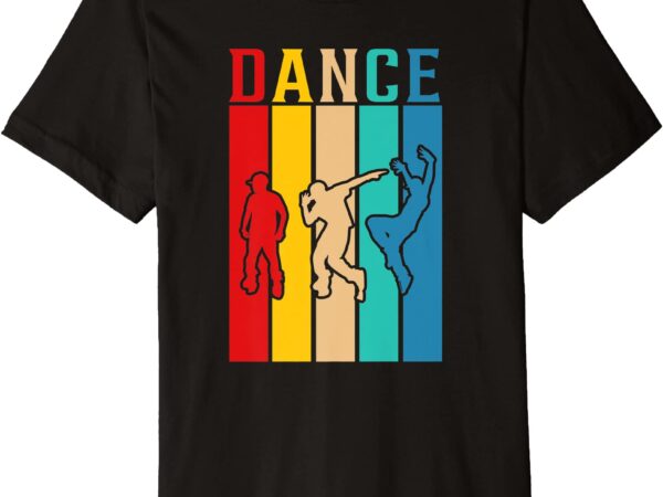 couloured dance rap street dance vintage design for dancers premium t ...