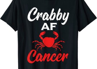crabby af cancer zodiac t shirt men