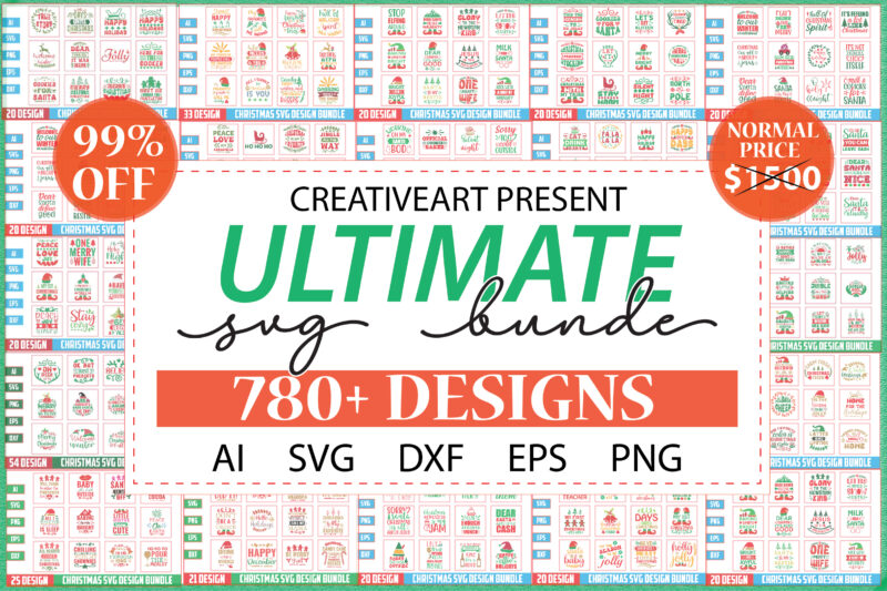 The Ultimate Christmas SVG Bundle