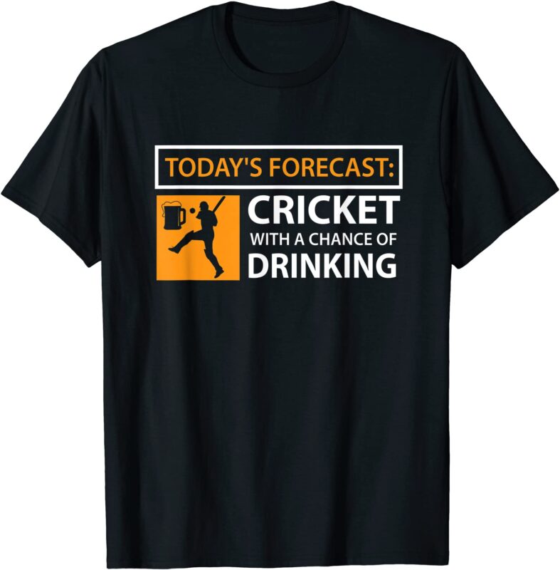 cricket and beer t shirt funny drinking cricket fan gift men