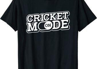 cricket mode on cricketer player batsman bowler cricket t shirt men