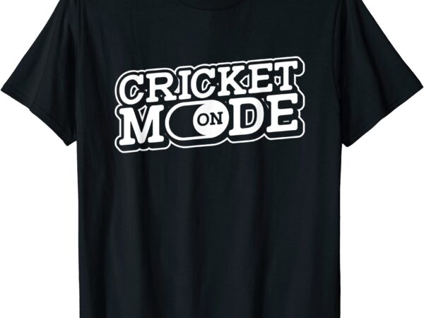 Cricket mode on cricketer player batsman bowler cricket t shirt men