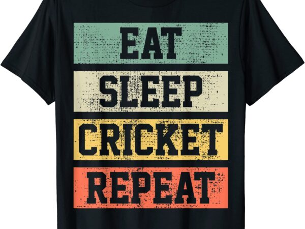 Cricket retro vintage player coach gift t shirt men