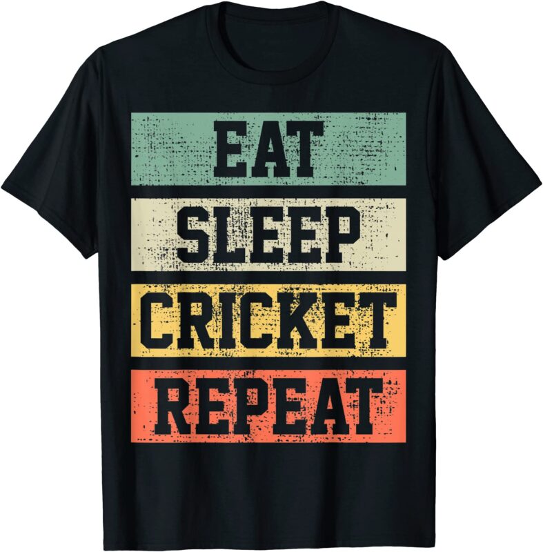 cricket retro vintage player coach gift t shirt men