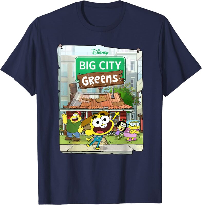 disney big city greens poster cricket and family t shirt men