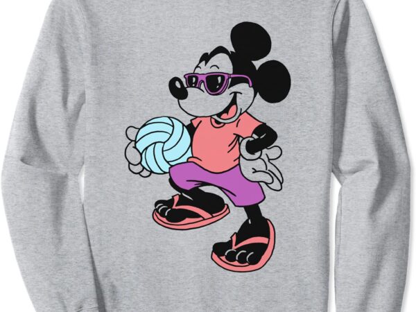 Disney mickey mouse volleyball pullover sweatshirt unisex
