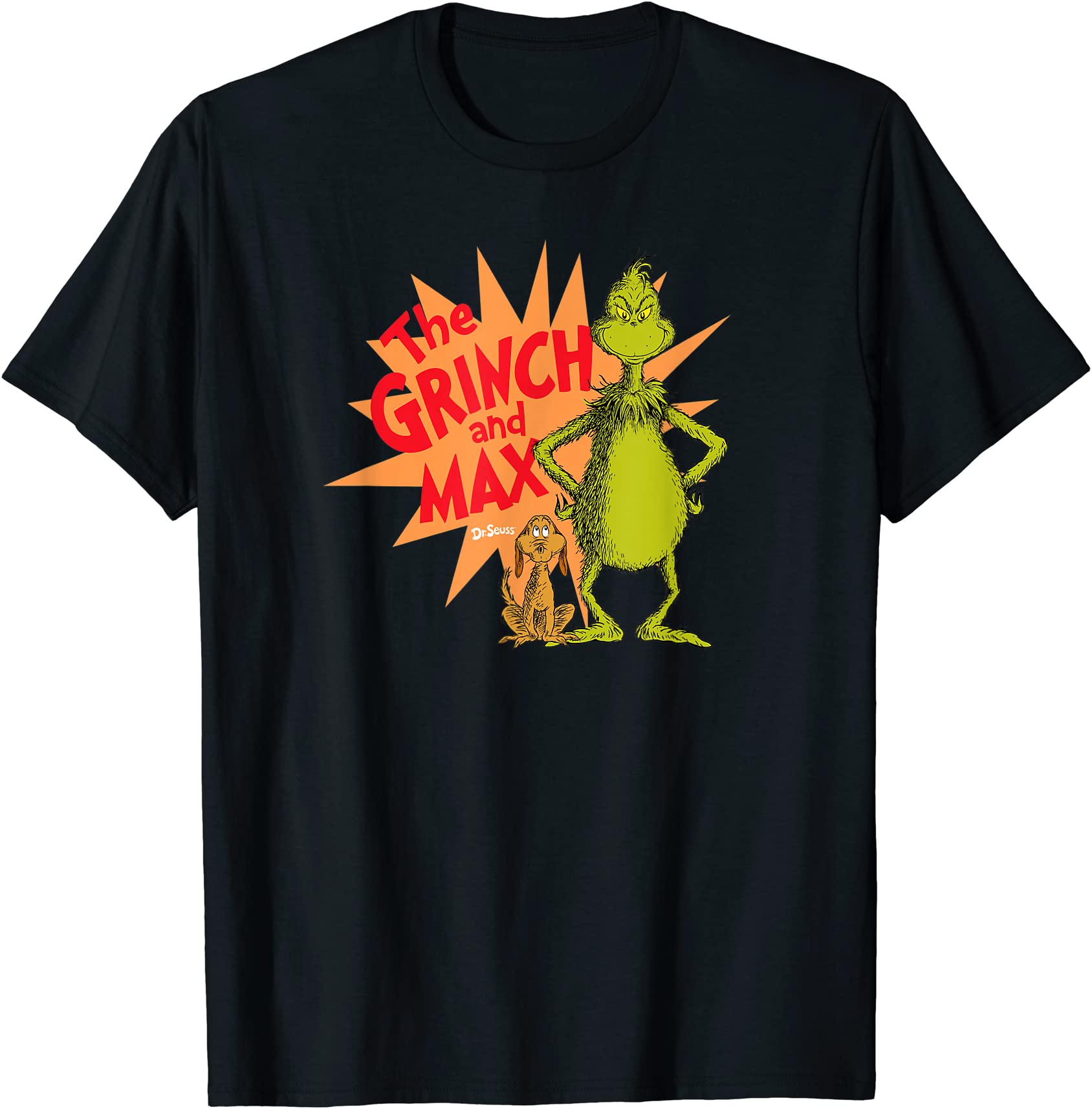 Dr Seuss Grinch And Max Burst T Shirt Men - Buy T-shirt Designs