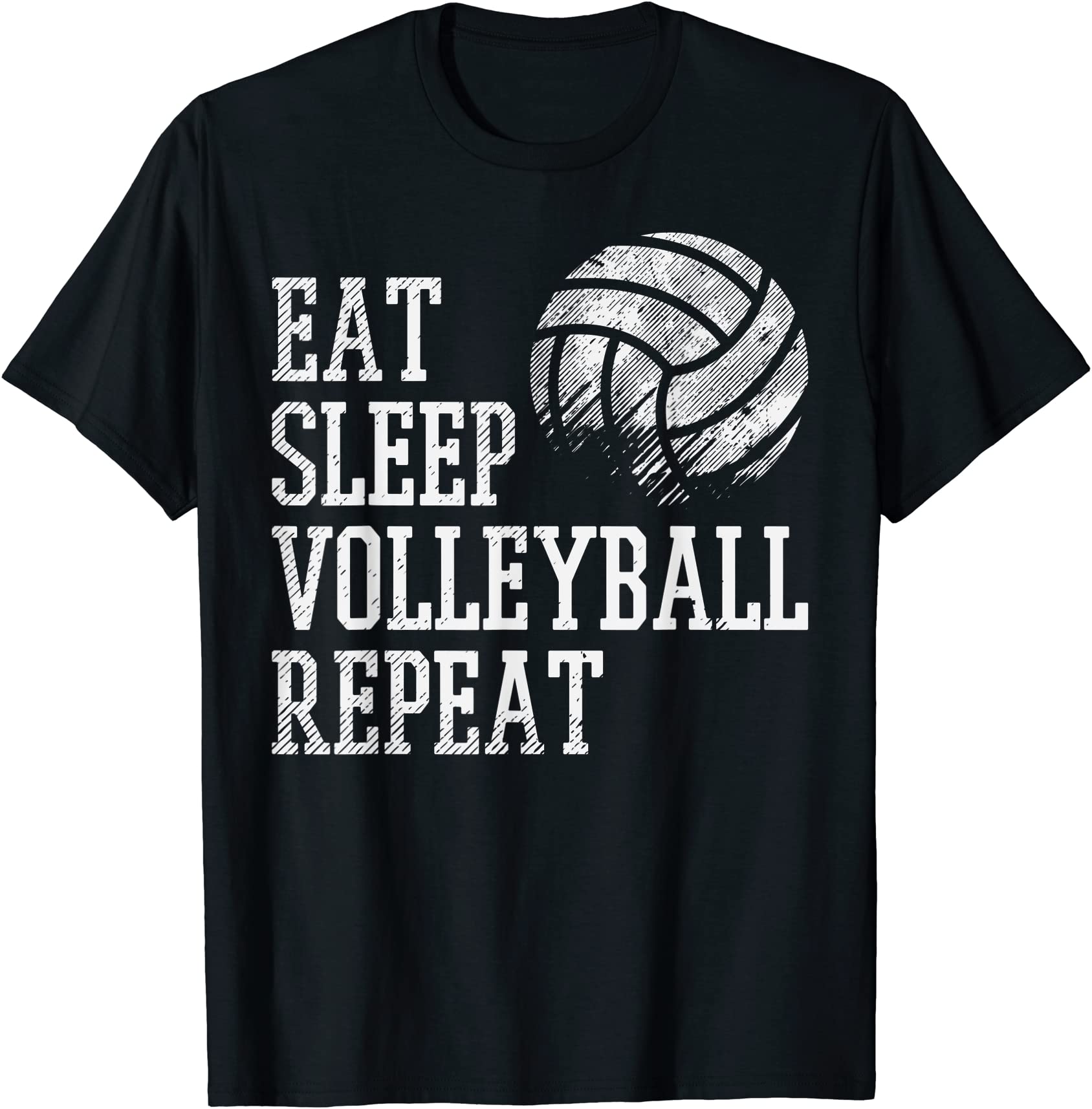 eat sleep volleyball repeat funny player men women kids t shirt men ...