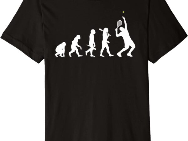 Evolution of a tennis player premium t shirt men