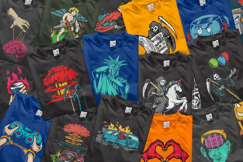 100 Deep Message T-Shirt Designs Bundle