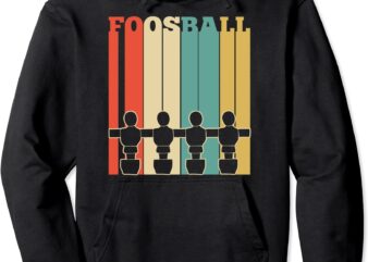 foosball player soccer football retro cool sports lover gift pullover hoodie unisex