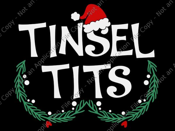 Jingle balls tinsel tits couples christmas svg, tinsel tits svg, jingle balls svg, christmas svg vector clipart