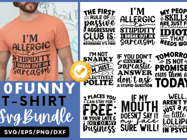 Funny tshirt svg bundle