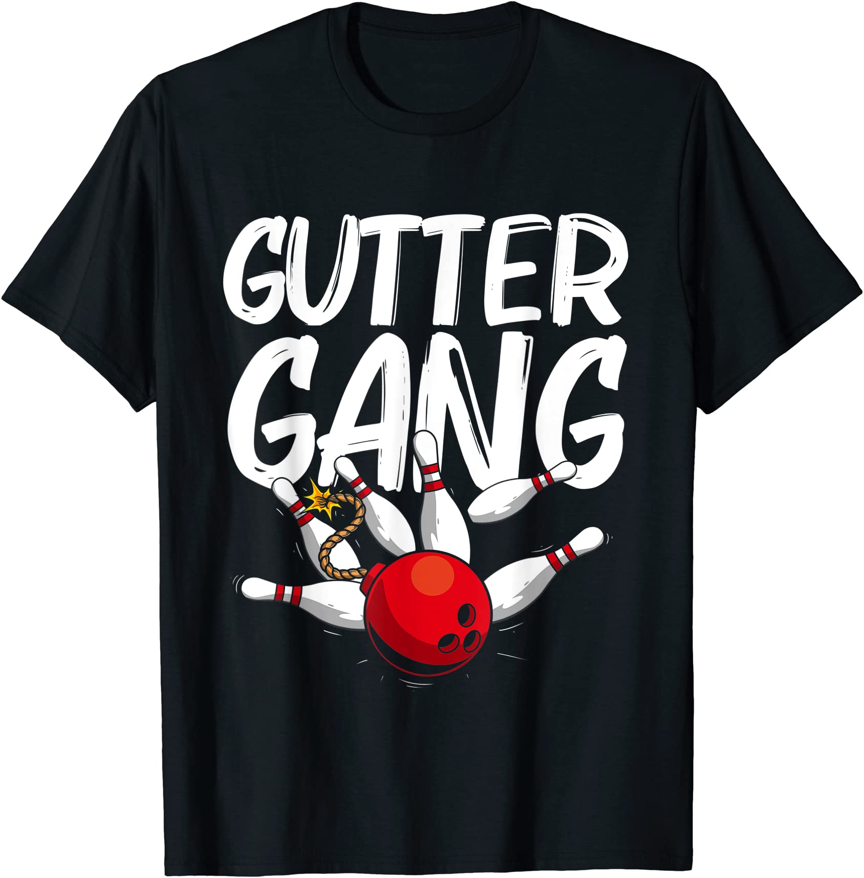 Funny Bowling T For Men Women Cool Gutter Gang Bowlers T Shirt Men Buy T Shirt Designs 4809