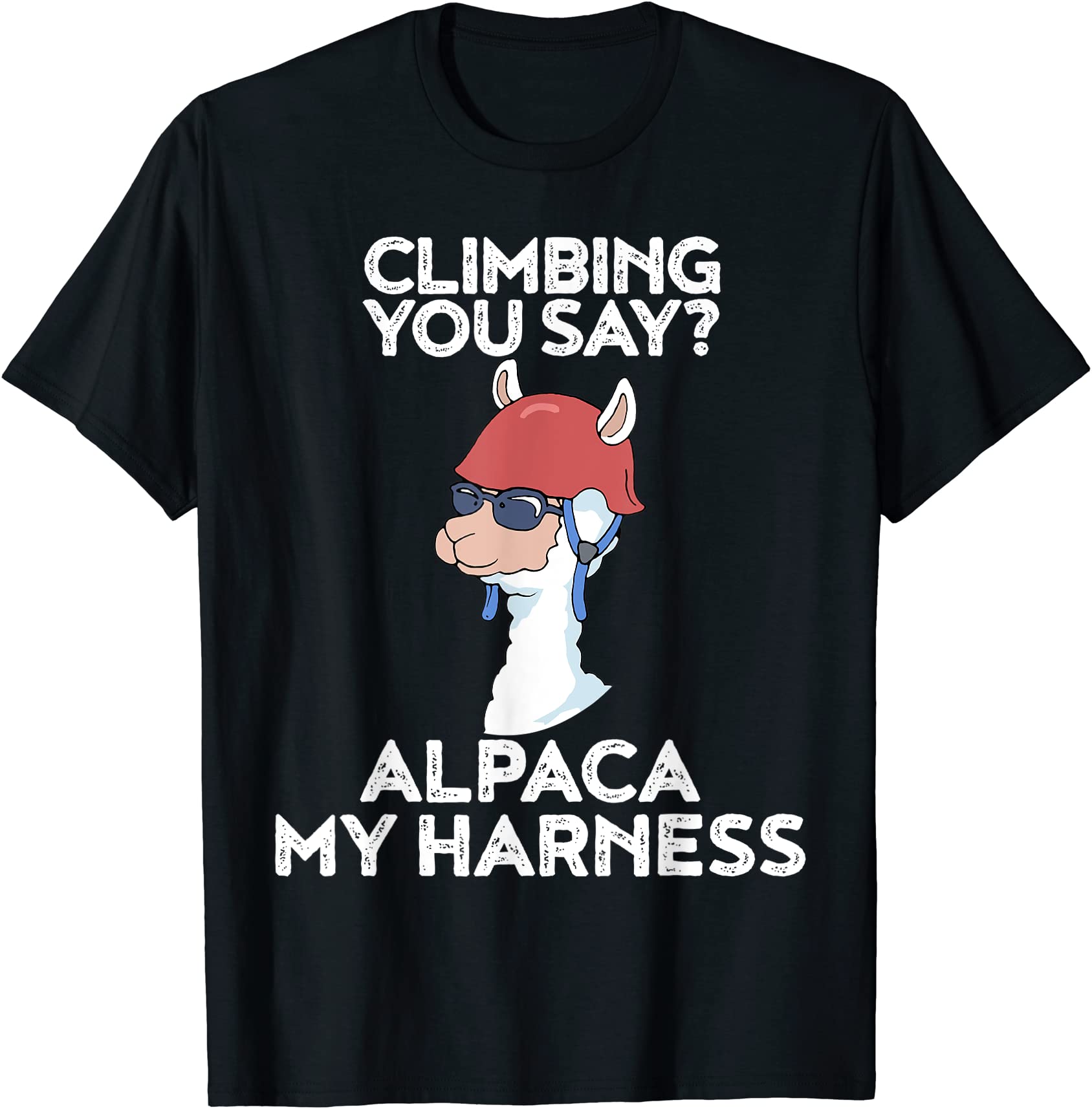 funny climbing shirt cute alpaca rock climber tee men - Buy t-shirt designs