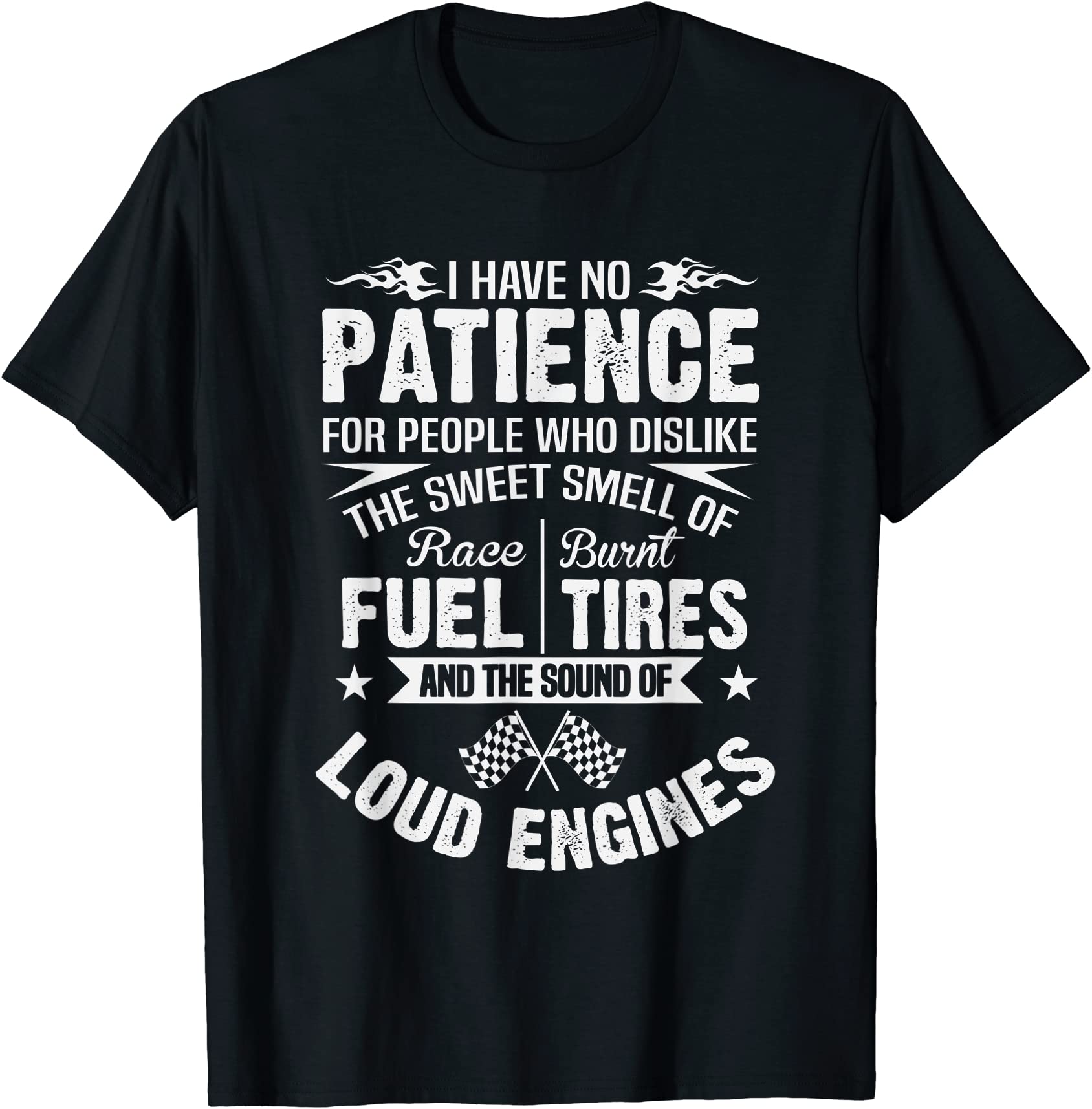 funny drag racing t shirt no patience race fuel burnt tires men - Buy t ...