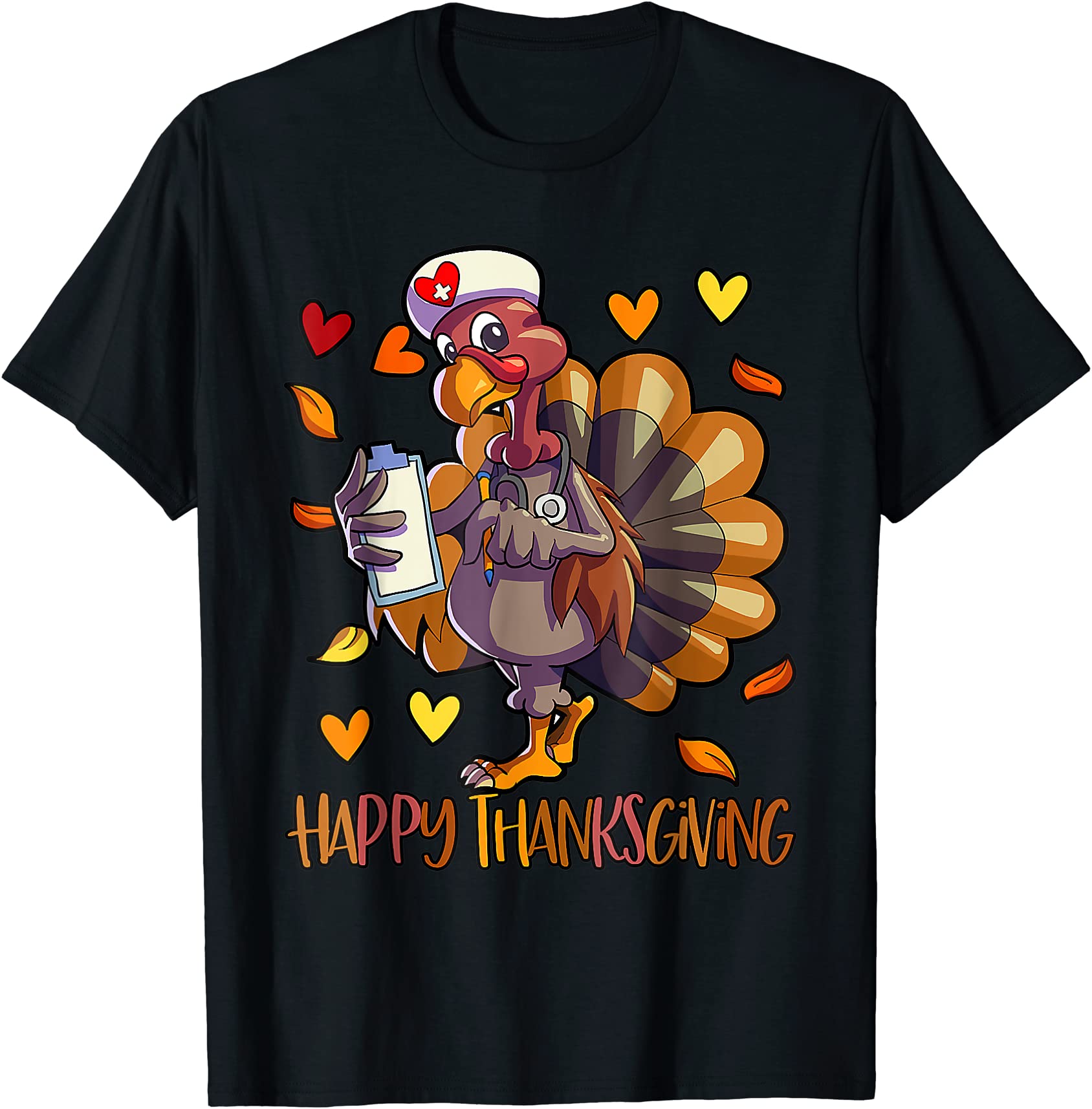 funny thanksgiving cool turkey nurse holiday nursing gifts t shirt men ...