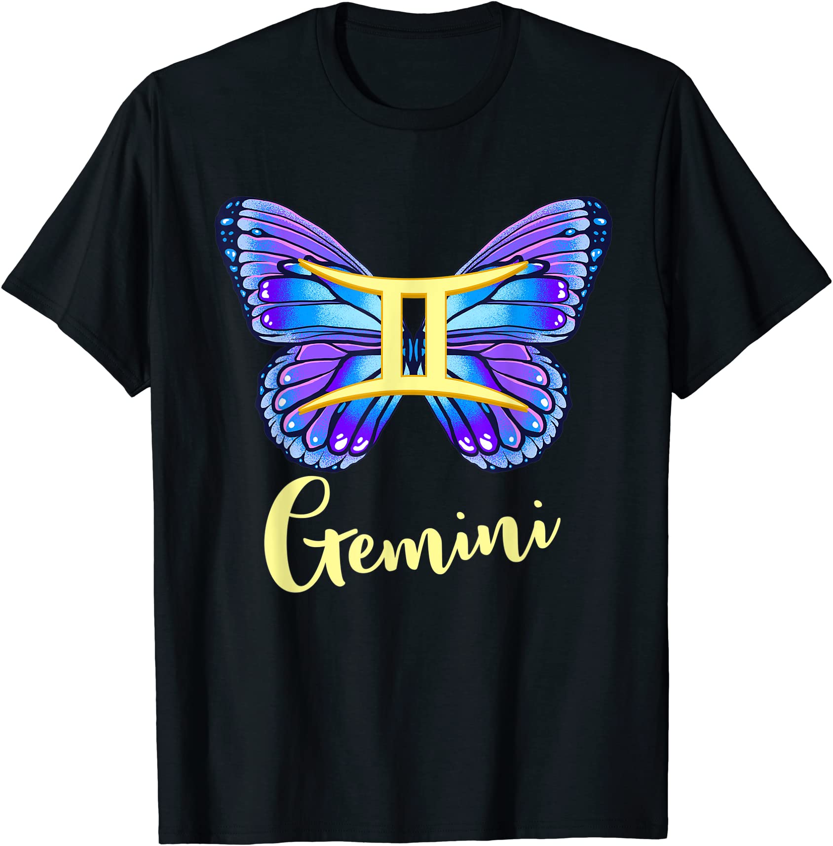 gemini butterfly zodiac sign of butterfly wings for women t shirt men ...