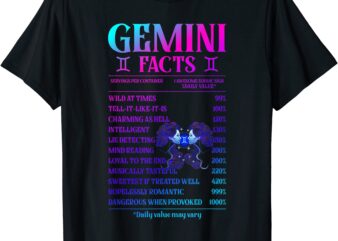 gemini facts zodiac june birthday gift for men women t shirt men