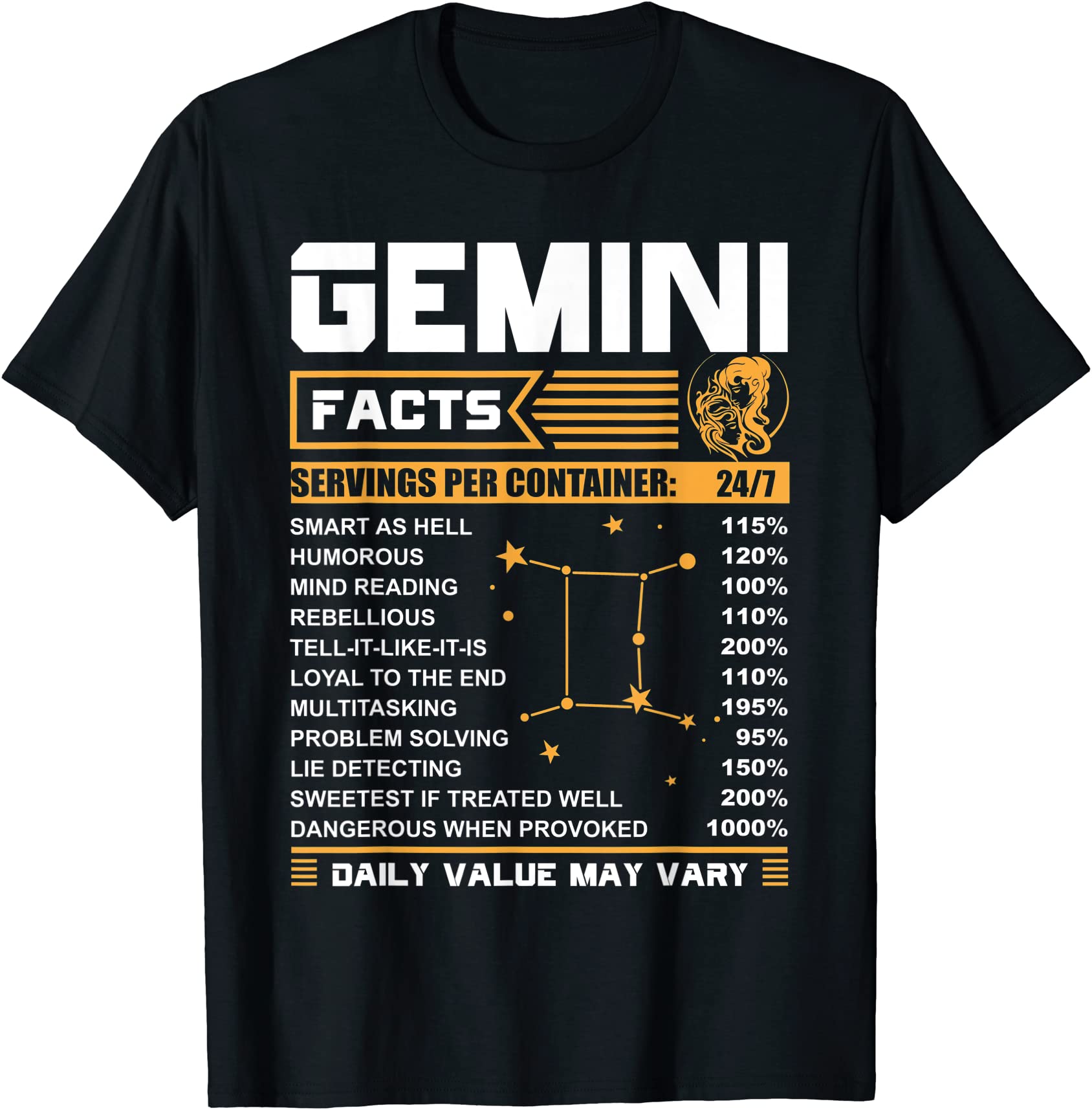 gemini facts zodiac t shirt funny gemini birthday gifts men - Buy t ...