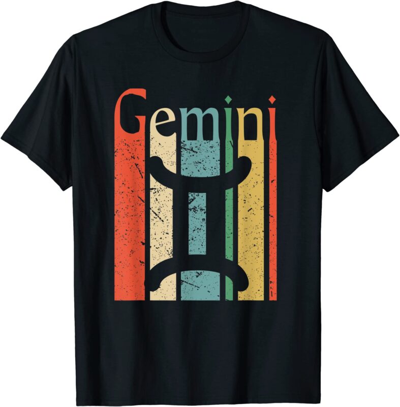 gemini t shirt funny vintage style gemini zodiac t shirt men