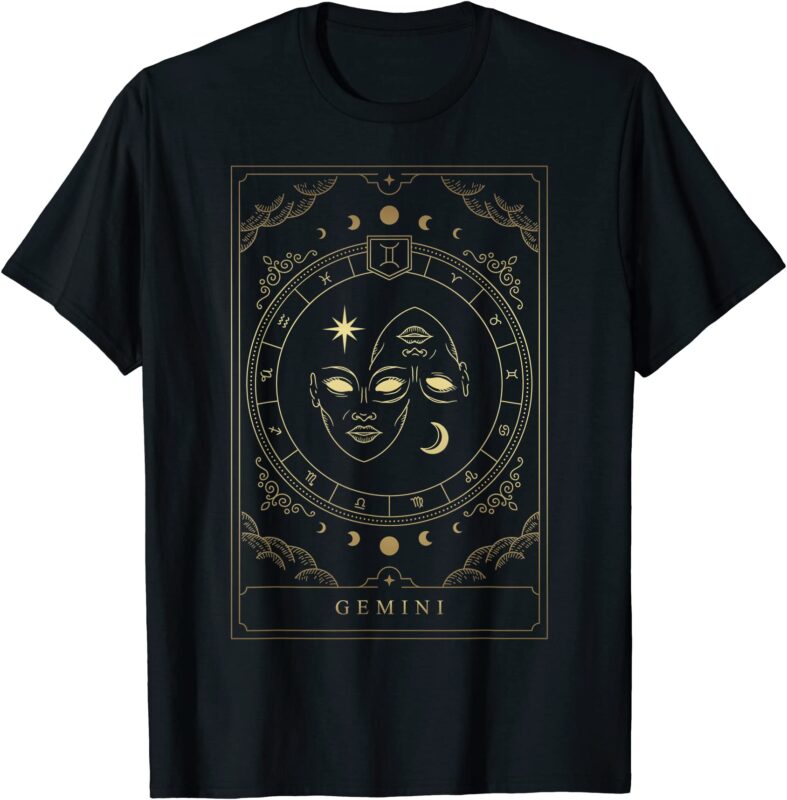 gemini tarot card zodiac t shirt men