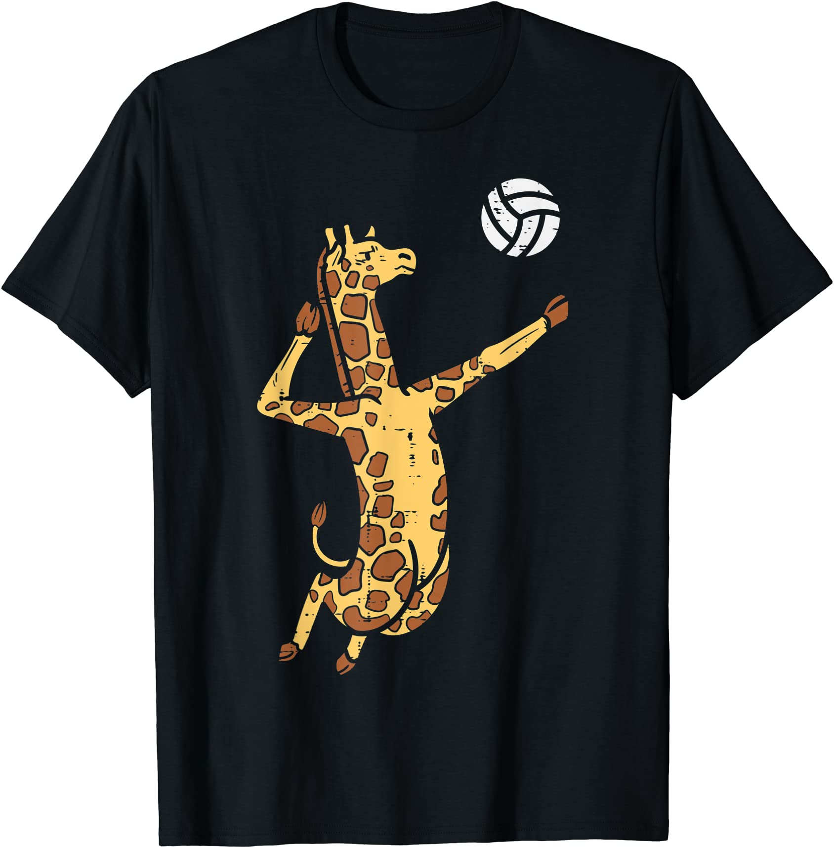 giraffe volleyball spike serve player spiker boys men women t shirt men ...
