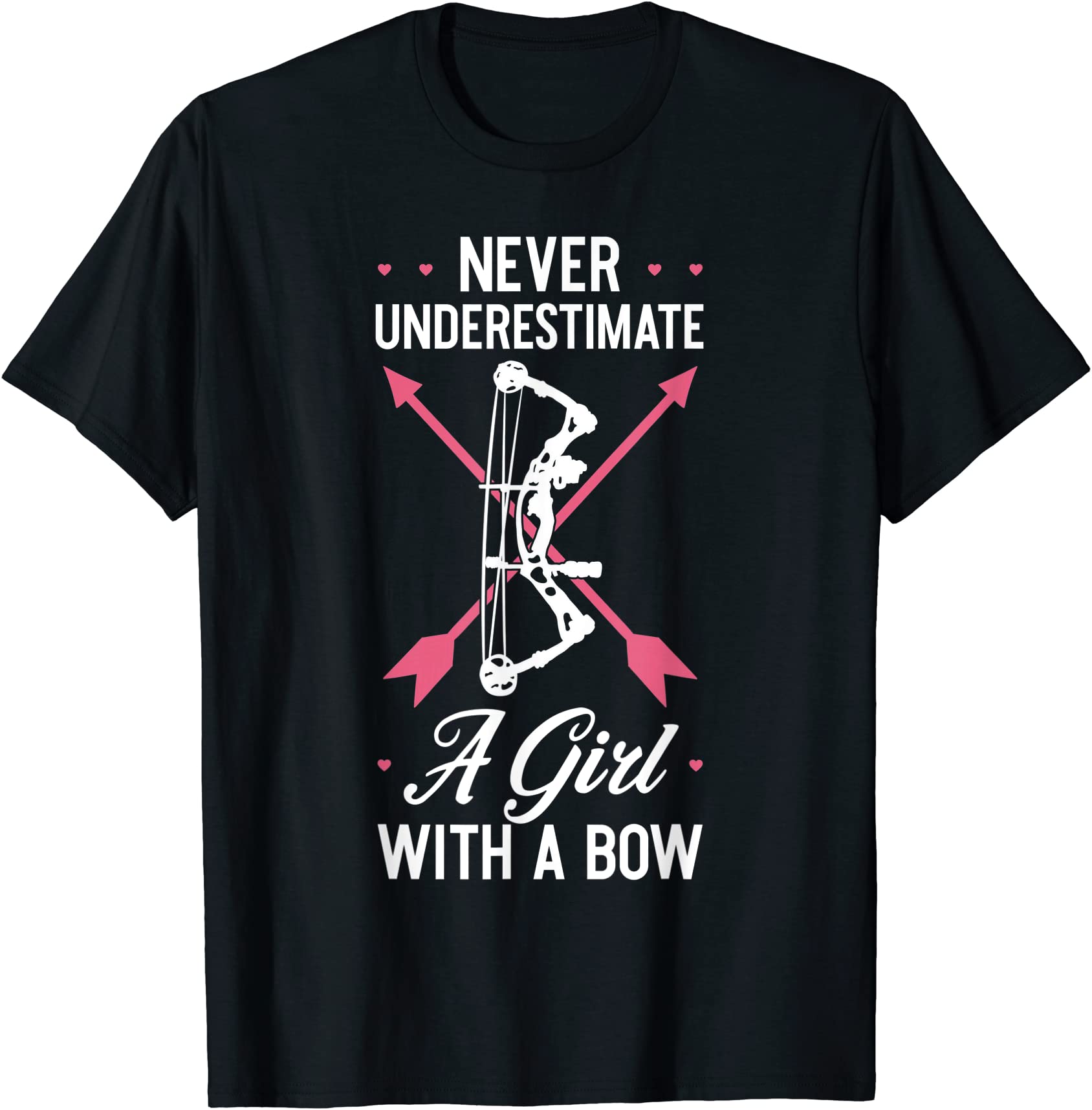girl archer archery bowwomen bow bowhunter toxophilite arrow t shirt ...