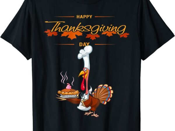 Happy turkey day long sleeve t shirt funny thanksgiving t shirt men