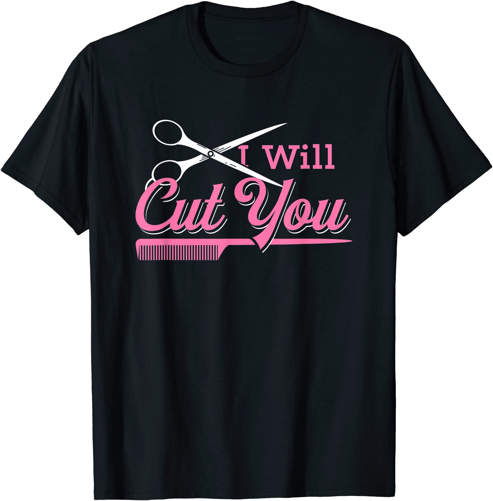 i will cut womens hairdresser gift salon hairstylist t shirt men - Buy ...