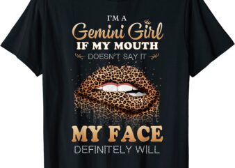 i39m a gemini girl funny leopard printed birthday t shirt men1