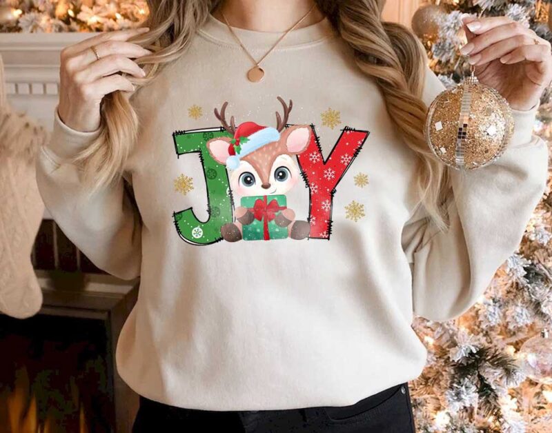 Joy Christmas Reindeer Sublimation, Cute Winter Png, Christmas Png, Christmas Party Png, Christmas Png File, Gnome Coffee Design