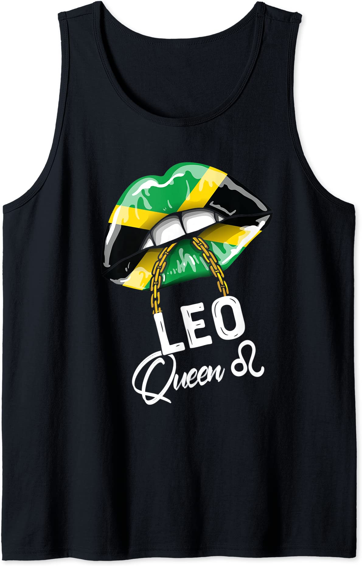 jamaica leo queen zodiac birthday jamaican womens lips cute tank top ...