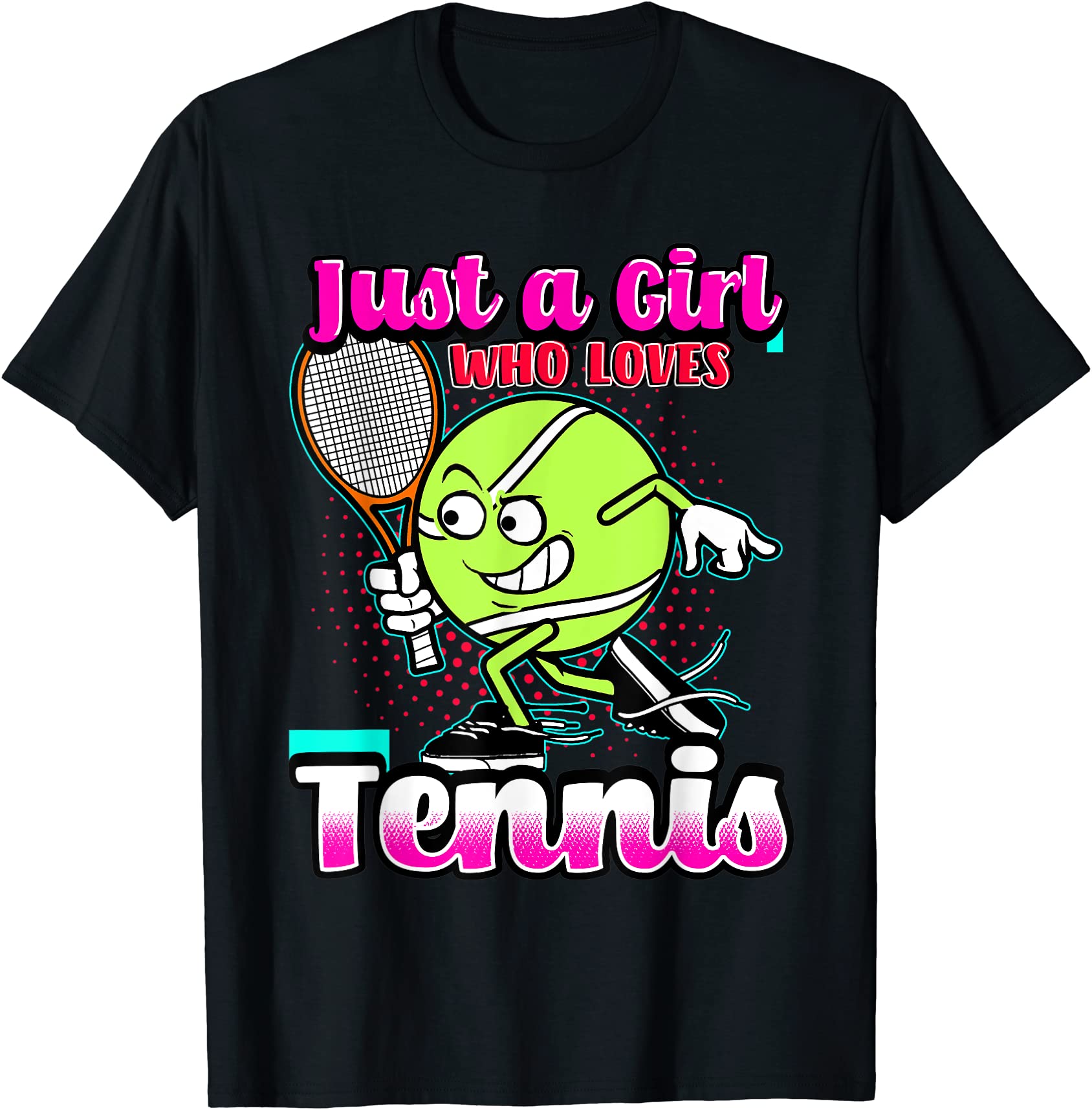 just a girl who loves tennis quote for tennis player t shirt men - Buy ...