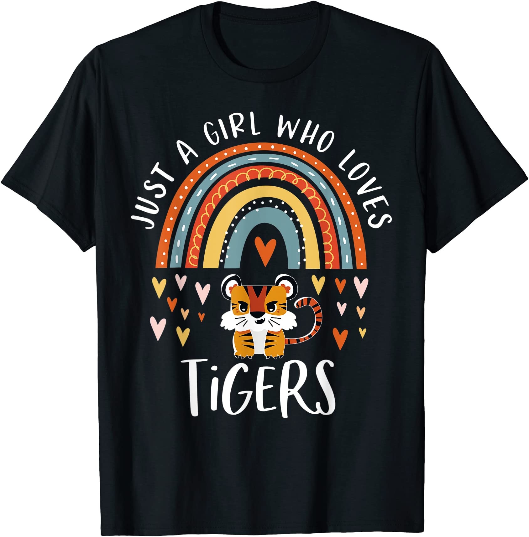 just a girl who loves tigers rainbow gifts for tiger lover t shirt men ...