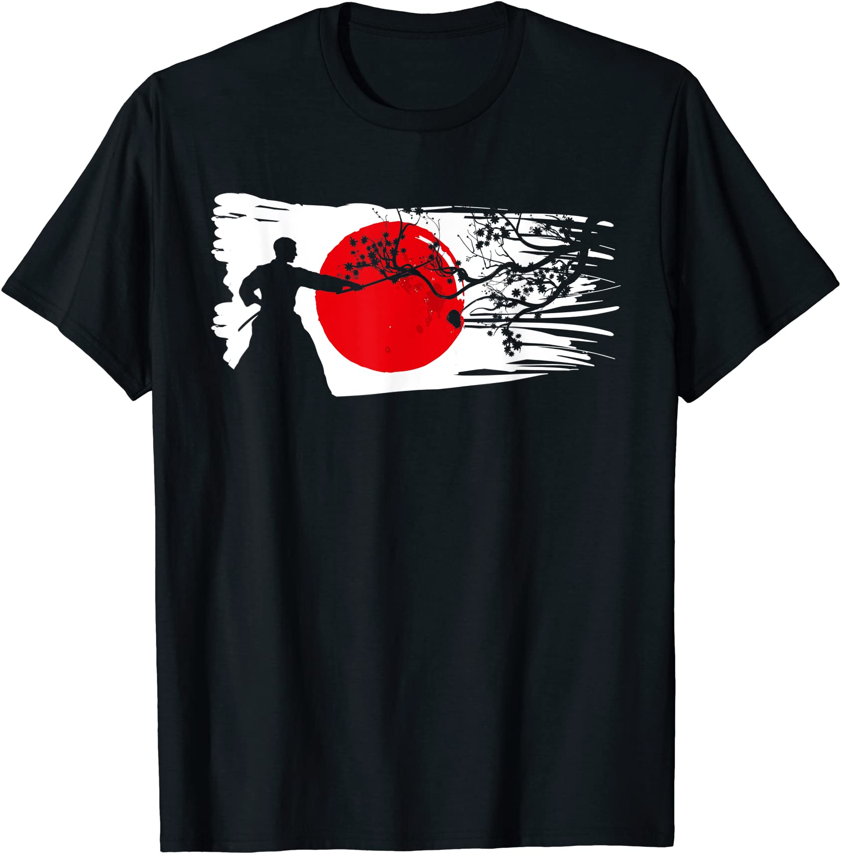 kendo japanese martial arts kenjutsu kendoka japanese flag t shirt men ...